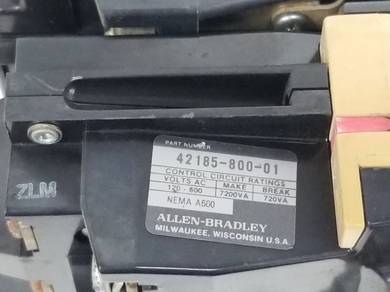 ALLEN BRADLEY 505-BOD STARTER SER. C SIZE 1 W/ (2) CB236 COILS 110-120V 50-60HZ