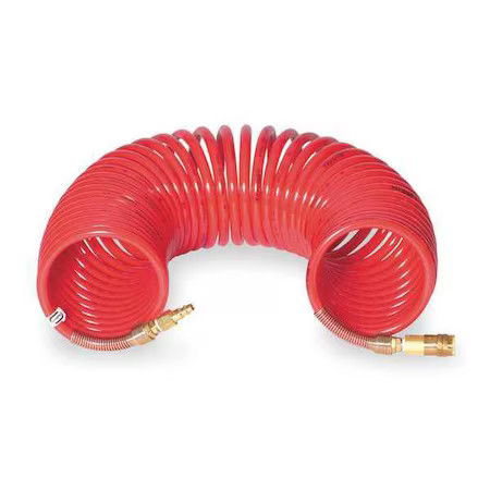 Bullard V55030 Coiled Airline Hose, 50 Ft. L, Nylon