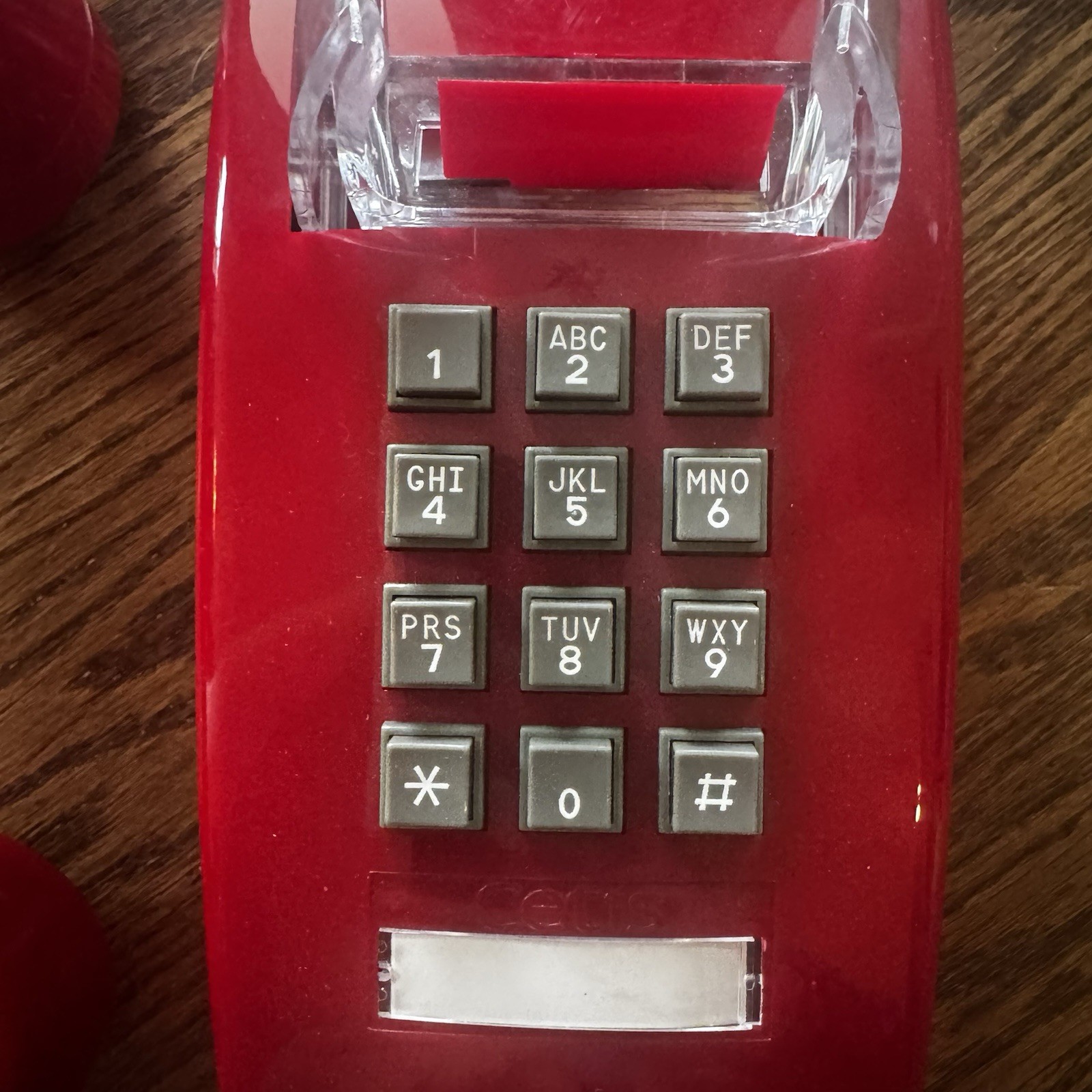 Standard Wall Phone, Red, T-25 Red W/O Mw