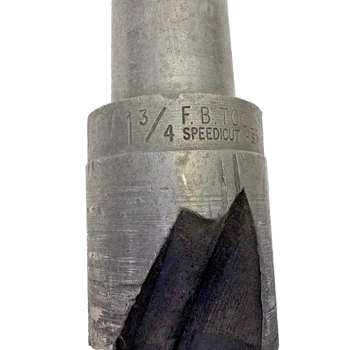 FB TOOLS, #4 MORSE TAPER SHANK DRILL BIT, SPIRAL 2 FLUTE, HS, OAL 14-1/8″