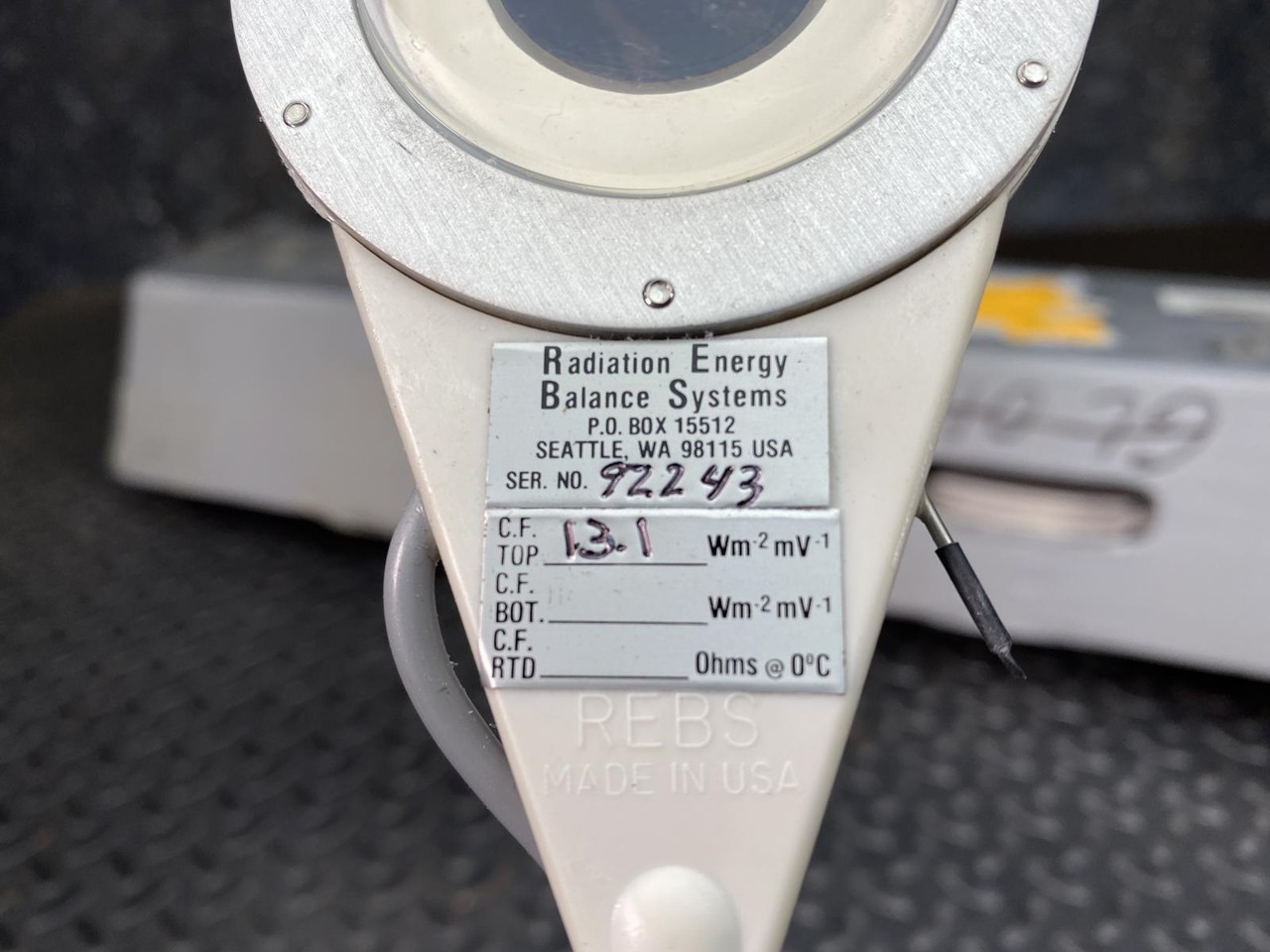 Campbell Scientific REBS Q7 Total Radiation Sensor