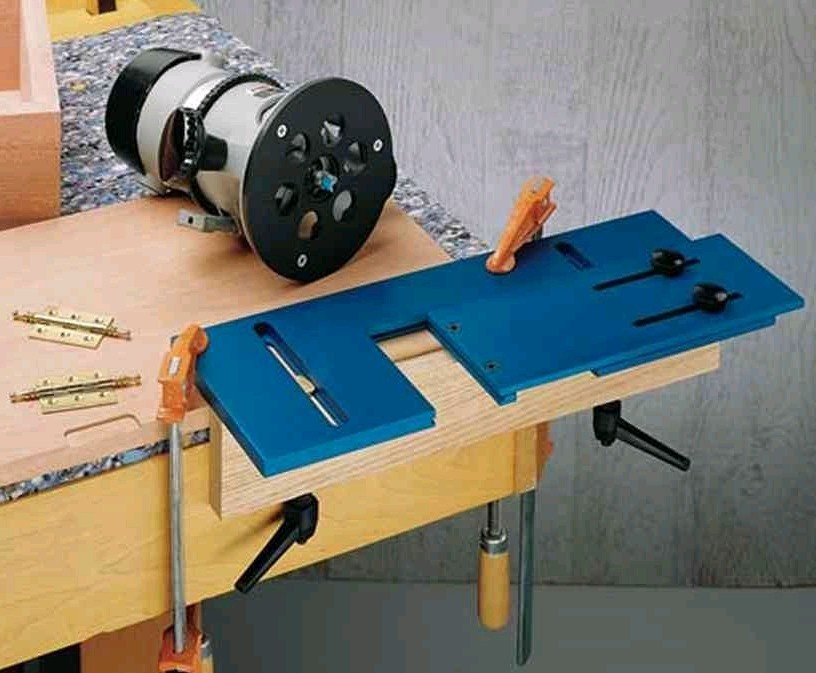 Rockler Hinge Mortising Router Jig Precision Aluminum