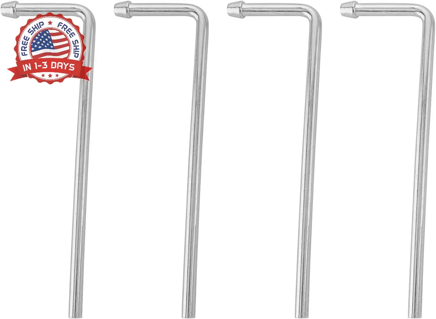 Exhaust Hanger Rods 4 Pcs 9.5″ Long 90 Degree Degree Bent Weld On Exhaust Hanger