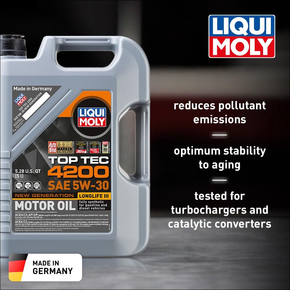 LIQUI MOLY Top Tec 4200 SAE 5W-30 New Generation 5 L Fully synthetic engine
