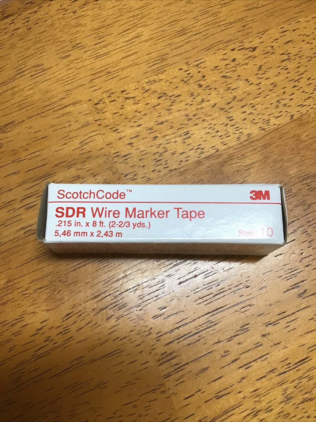 3M ScotchCode SDR T1 WIRE MARKER TAPE (BOX OF 10 Rolls) ***NEW OLD STOCK ITEM