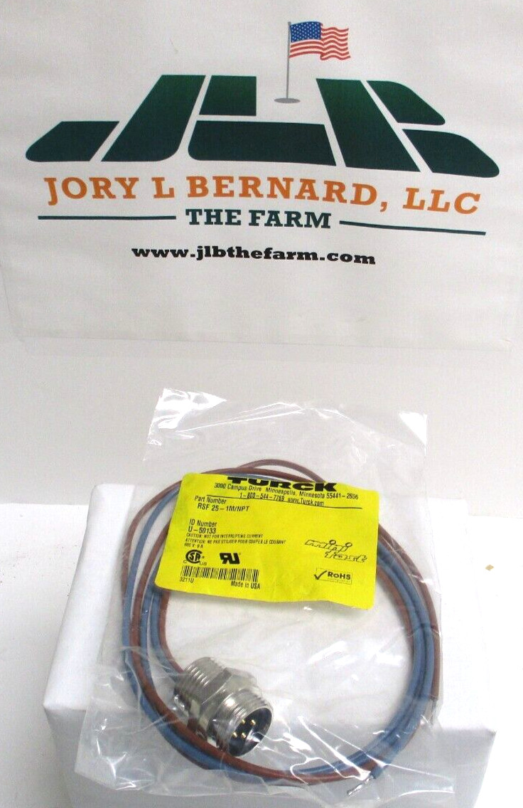 TURCK , WIRING CORDSET , RSF25-1M / NPT , LOT OF 3