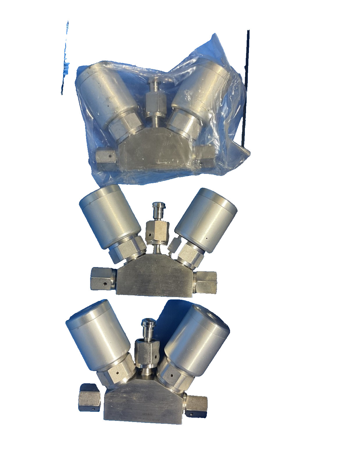 SWAGELOK 6LVV-P1V222P-AA, 6LVVP1V222PAA High Purity Manifold 1/4″ FVCR, LOT OF 3