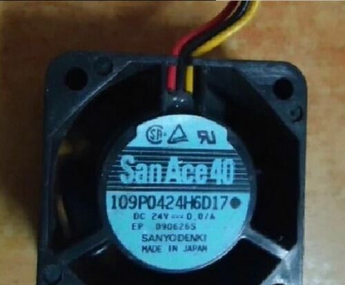 Sanyo 109P0424H6D17 Fan DC24V 0.07A 40*40*20mm
