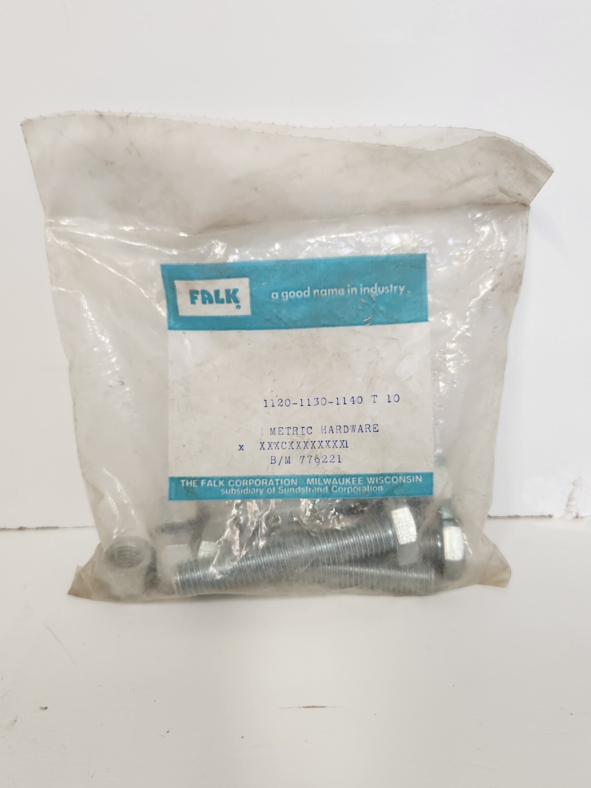 NEW IN BAG! FALK METRIC HARDWARE FASTENER KIT 1120-1130-1140 T 10 / B/M 776221