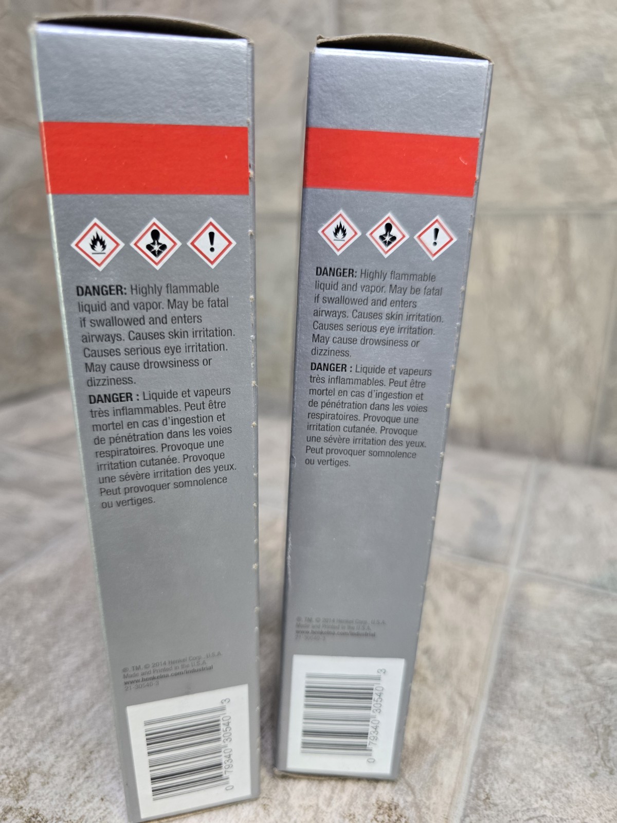 2pc Loctite 30540 Black Contact Adhesive, MR 5414 5 Oz, Tube