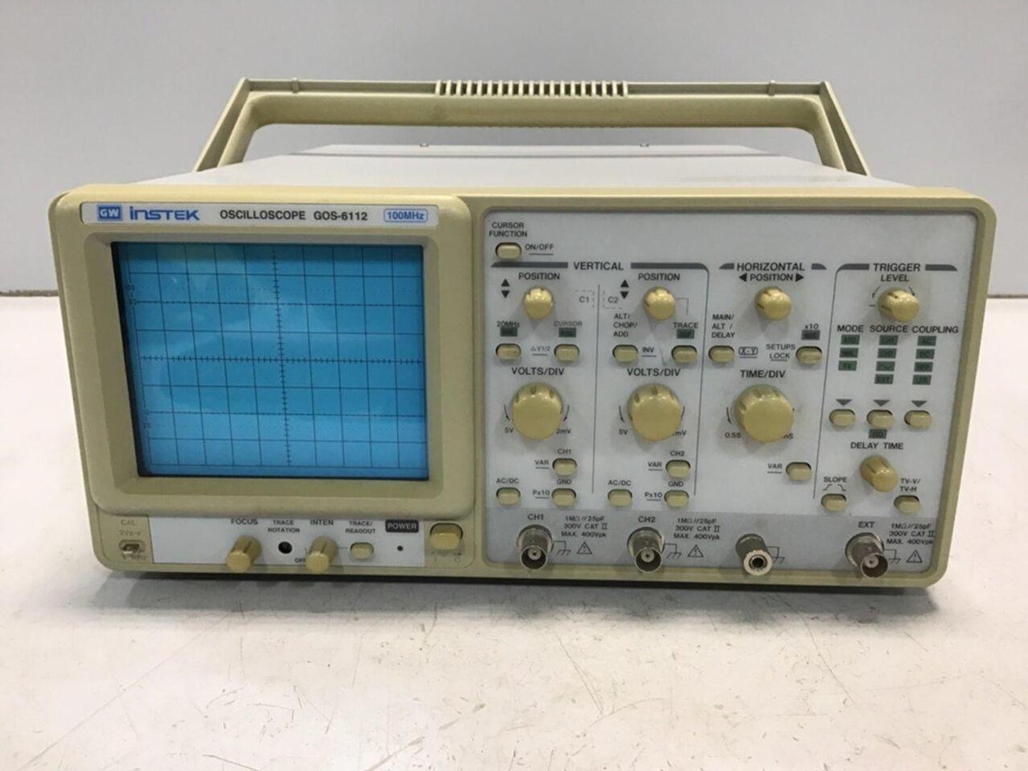 GW INSTEK Oscilloscope GOS-6112 Used #119529
