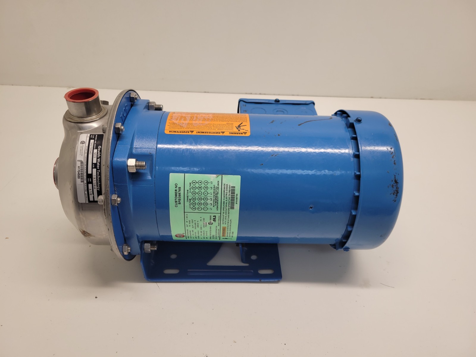 NEW OLD STOCK! GOULDS 6-1/2″ IMPELLER 1X1-1/4-6 PUMP 1MS1H5A0