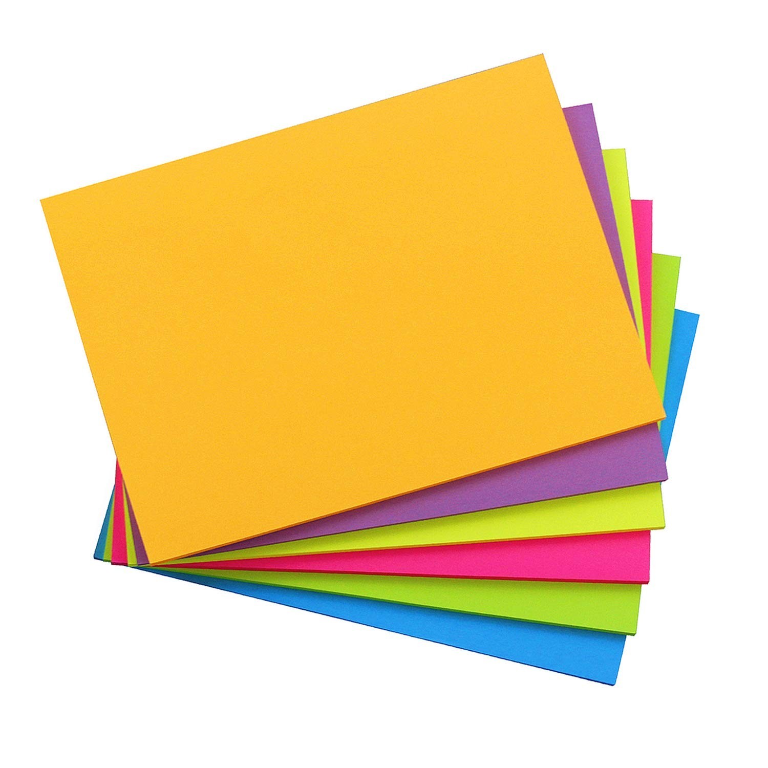 Sticky Notes 8×6, 6 Color Bright Colorful Sticky Pad, 6 Pads/Pack, 45 Sheets/…