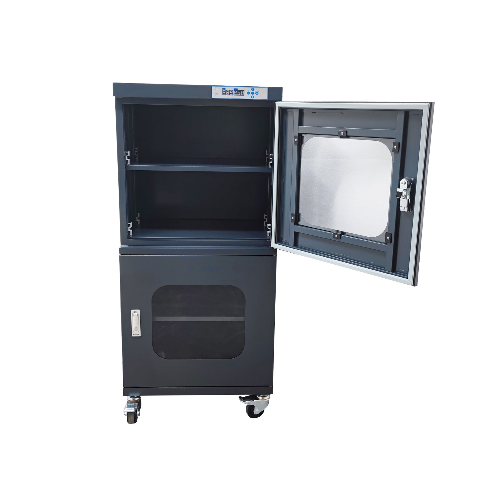 Electronic Dry Cabinet 10-20% RH Industrial Drying Cabinet with Wheels 110V/60HZ