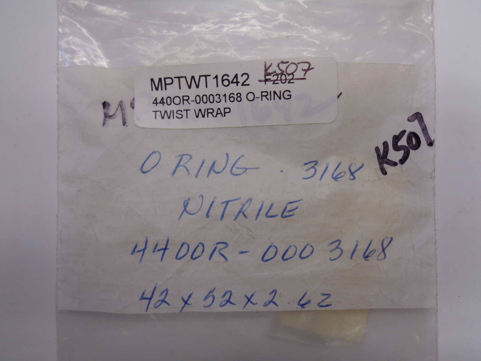 INDUSTRIAL SPARE 4400R-0003168 O-RING LOT OF 5 NSNP