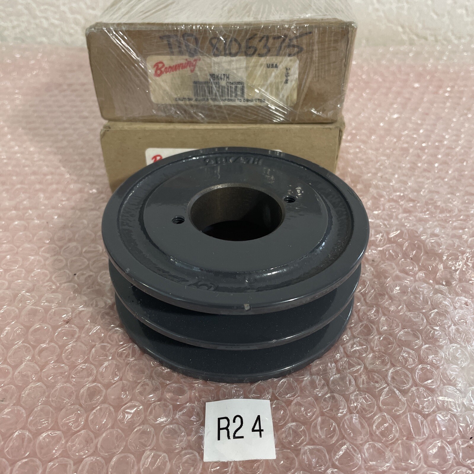 (2) New Browning 2BK47H 2 Groove Cast Iron Sheave Fast Shipping +Warranty
