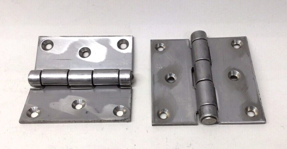 Guden 8000301225 SS Butt Hinge 3″X3″ 6 Hole/CTSK .120″ Thick SM-0697 (Pack Of 2)