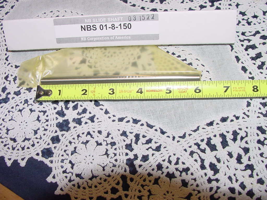 NB Corporation of America NBS 01-8-150 NB Slide Shaft, Linear Shaft, NEW In Box!