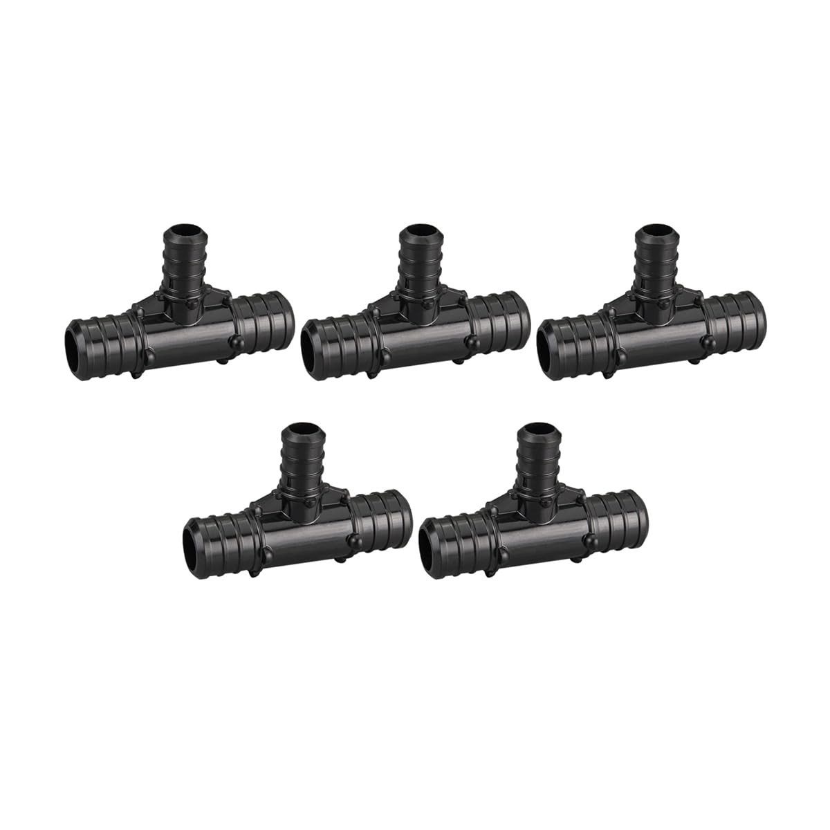 5 PCS 3/4 x 3/4 x 1/2 Inch PEX Poly Crimp Reducing Tee PPSU Fitting F2159