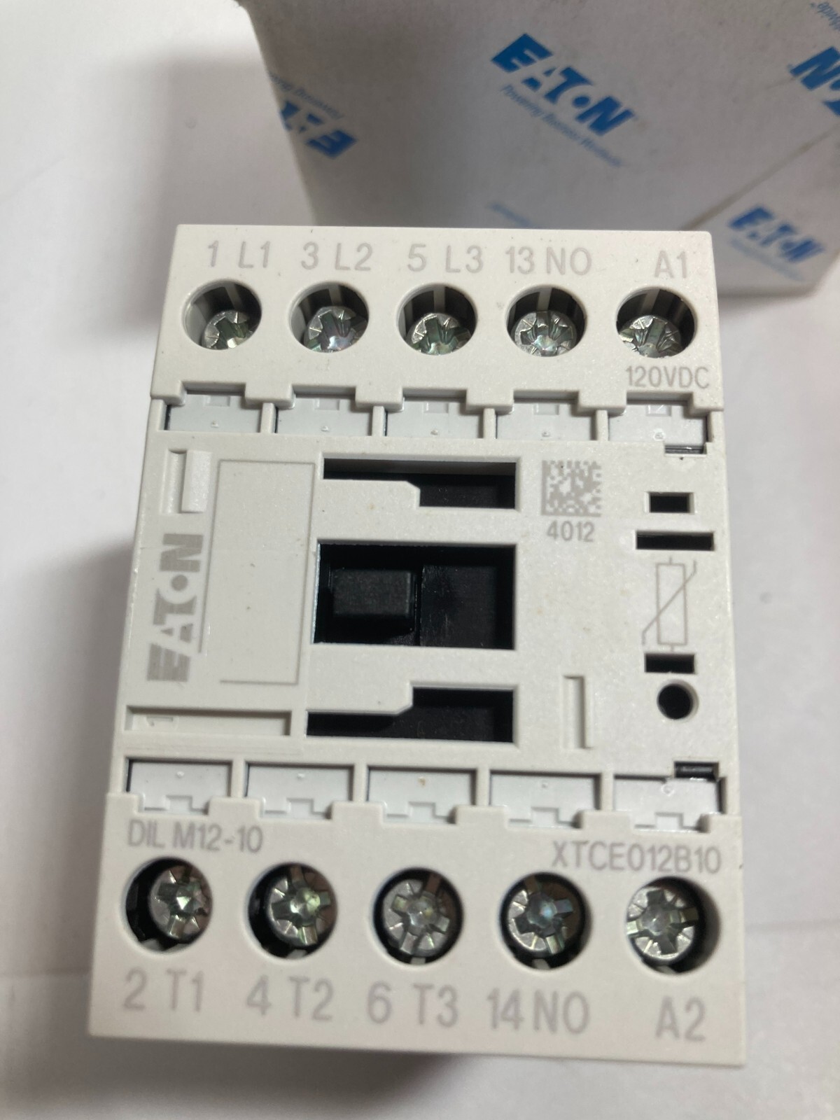 EATON DILM12-10 XTCE012B10AD CONTACTOR 5.5KW/400VDC NIB