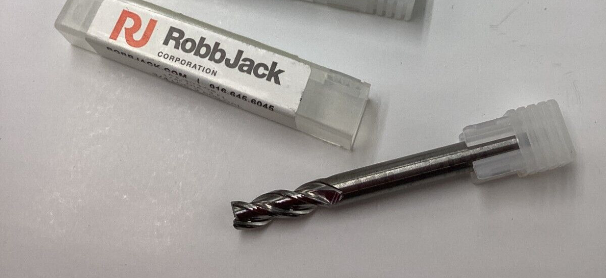 RobbJack 1/4 inch Triple Flute High Performance Upcut Bit 3FL 2.5 OAL A1-303-08