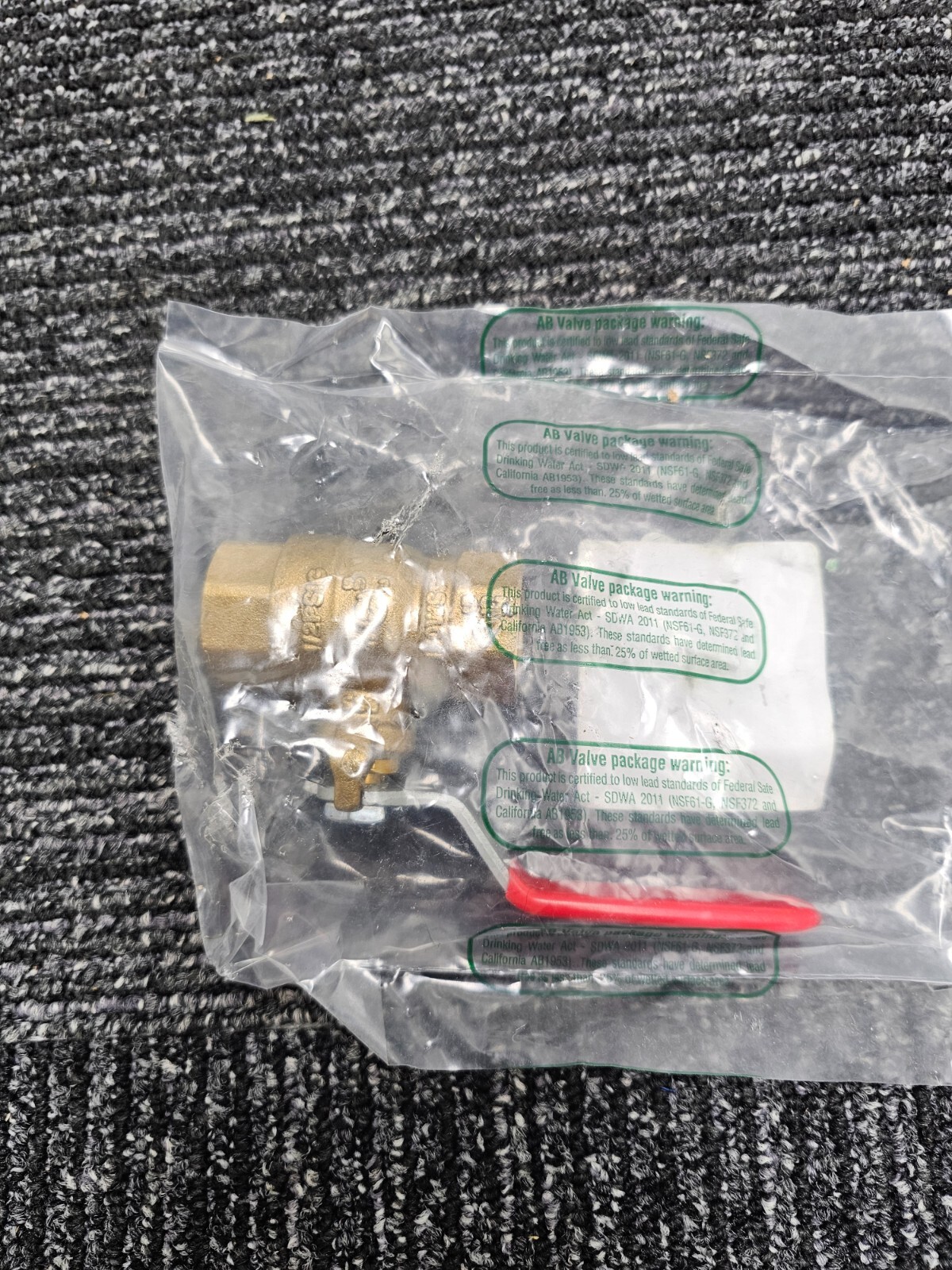 Red-White Valve 3/4″ 2-Piece Ball Valve With Handle Chrome-Plated Ball 5544AB