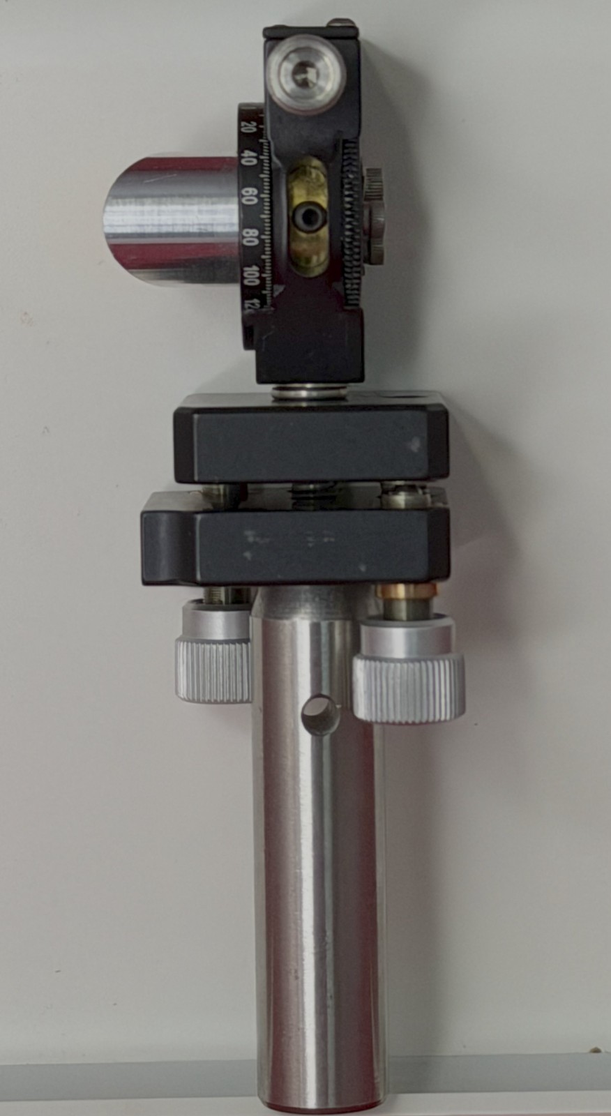 Thorlabs PRM05 Rotation Mount for .5” Optics on Thir KMS Tilt Stage w/ Post