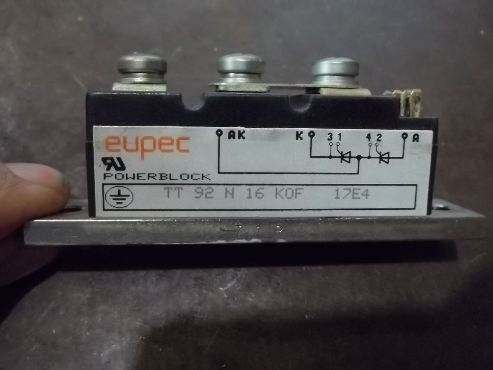 EUPEC TT92N16KOF POWERBLOCK POWER MODULE (174-3)
