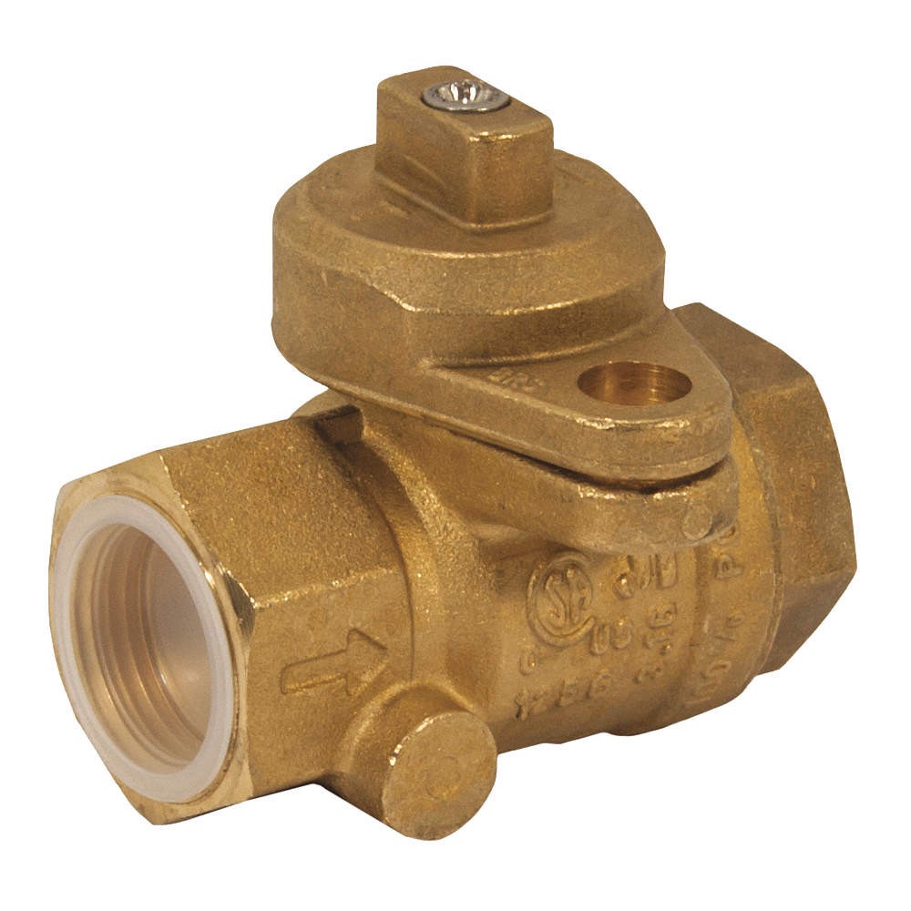 JOMAR VALVE 240-005B Manual 2-Way Ball Valve,NPT,Brass 36FN30