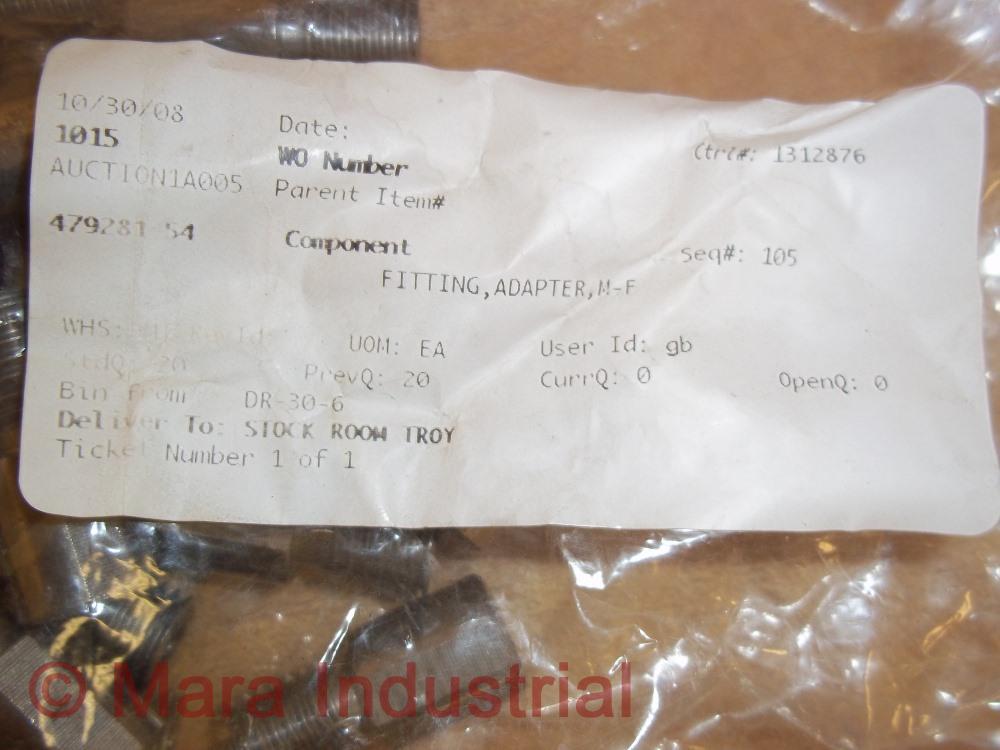 Generic 479281454 Fitting Adapter 1/2″ Male To 5/16″ (Pack of 20)