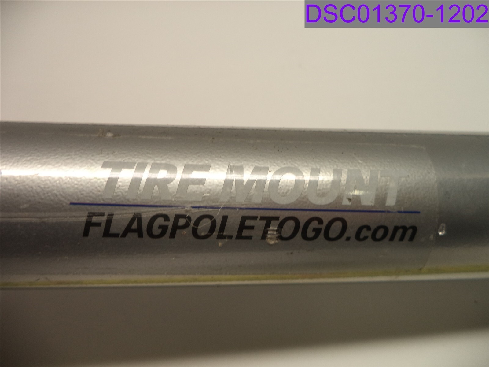 New w Scratches-1 POST ONLY Flag Pole To Go Tire Mount Flag Pole