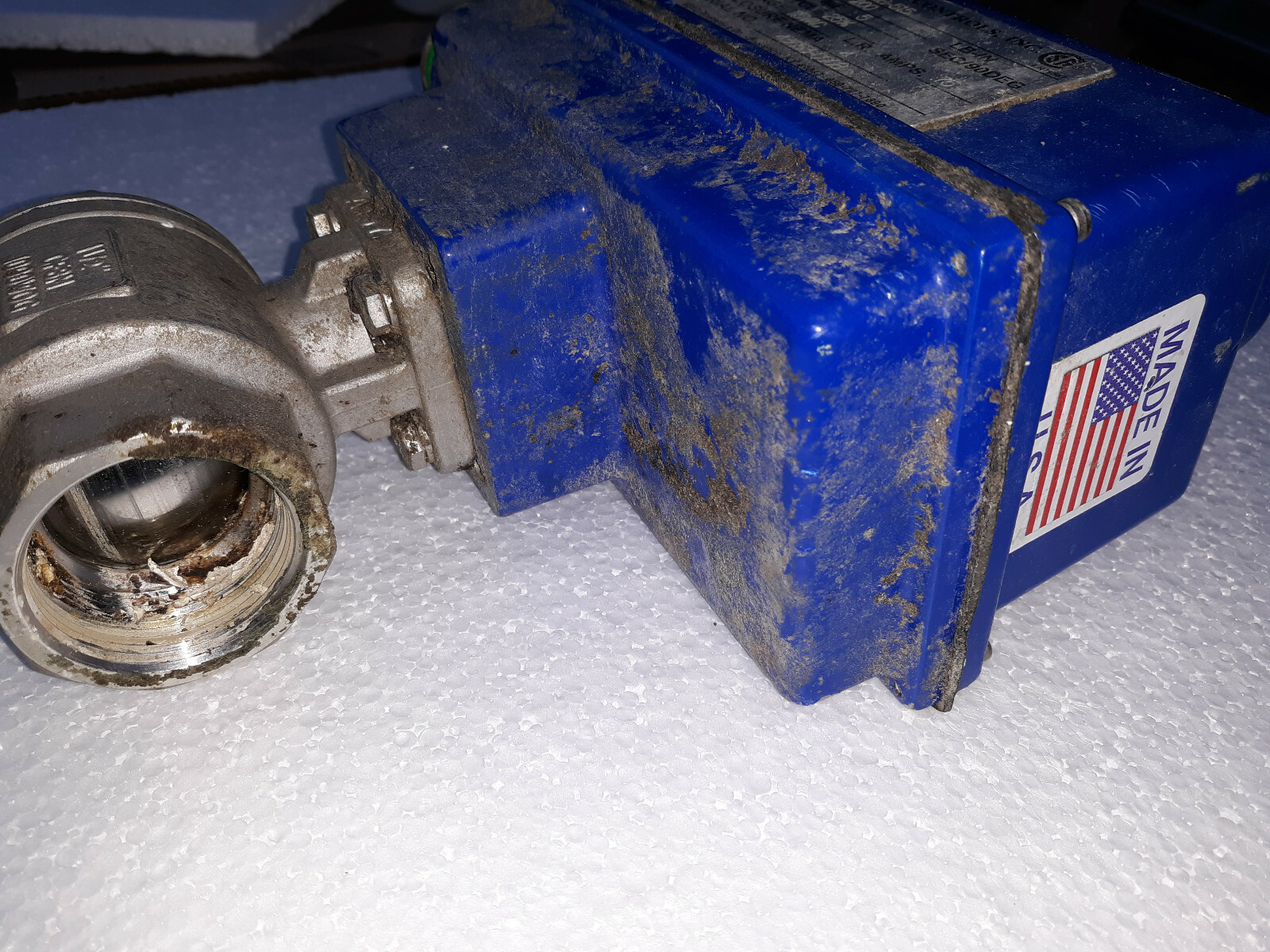 25LL53 INDELAC CONTROLS SD4B-51.5, PIPE WAS CUT OFF TOO CLOSE, FUNCTIONAL, P/R