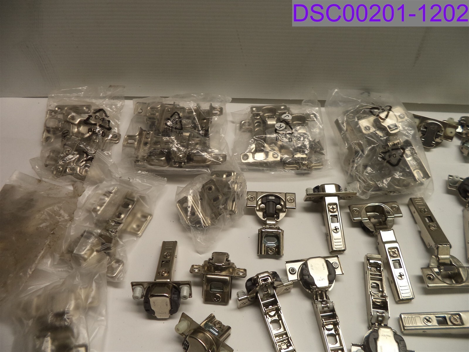 Qty = 57: Cabinet Hinges Mixed Lot, Many styles and Types