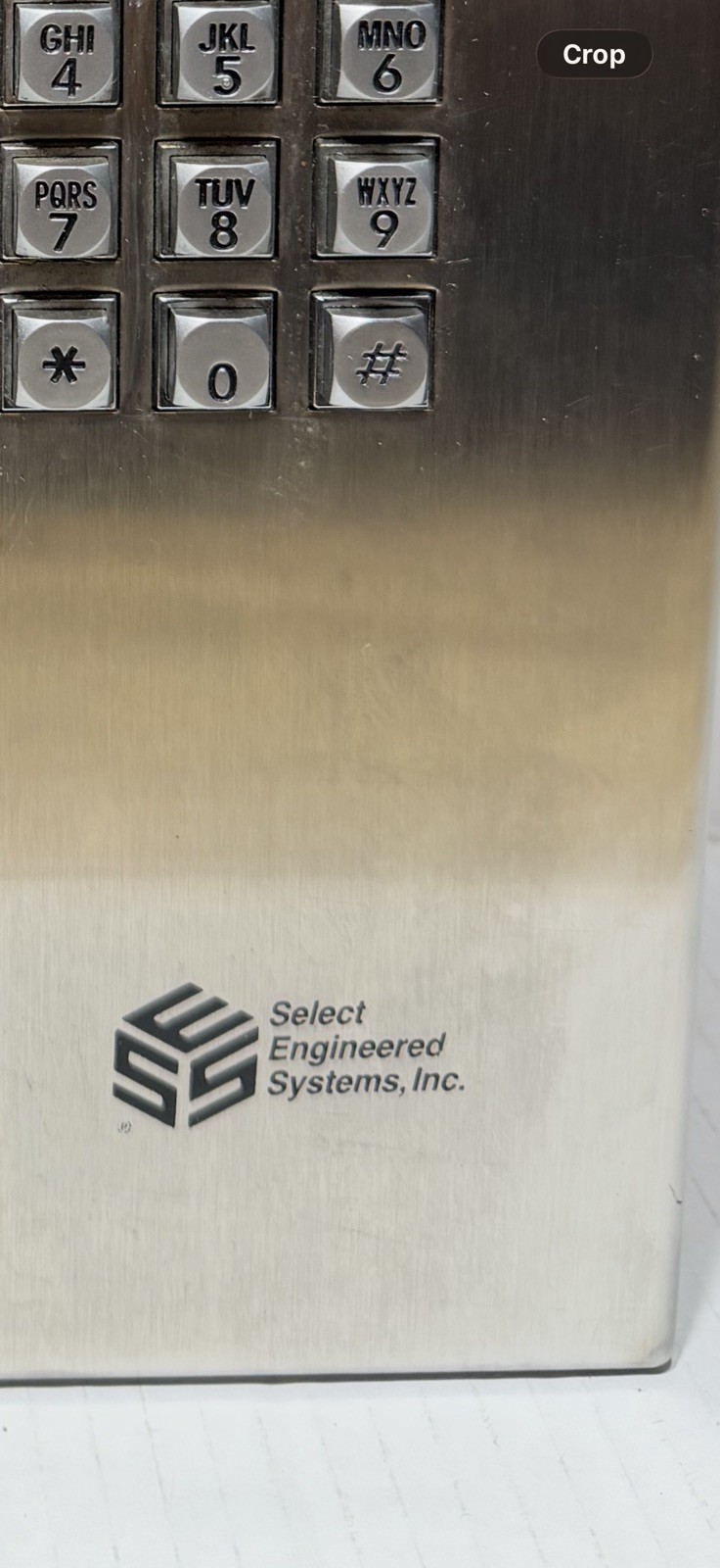 Keypad TEC1 Select Engineered Systems T1HF125CA electronic telephone directory