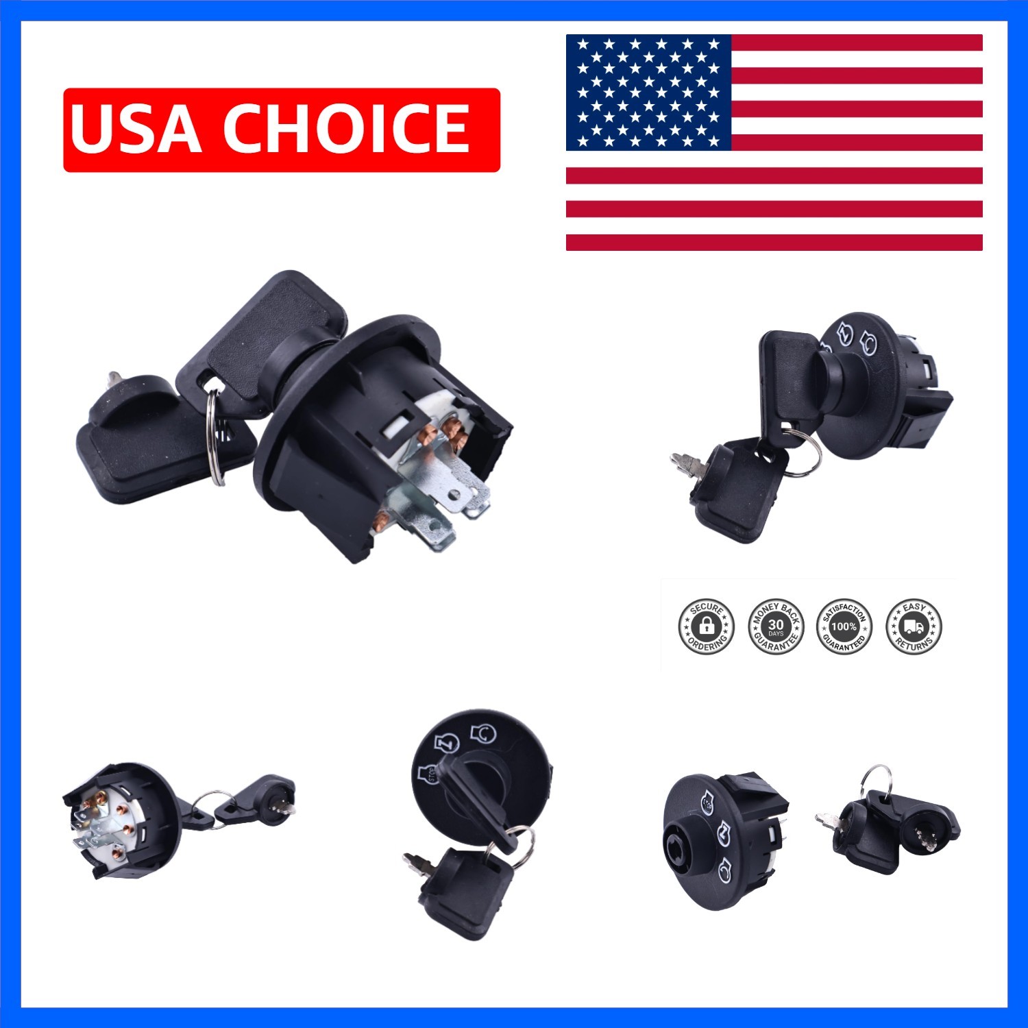 Starter Ignition Switch Compatible with Kubota Z Series Zero Turn Mower Z121S…