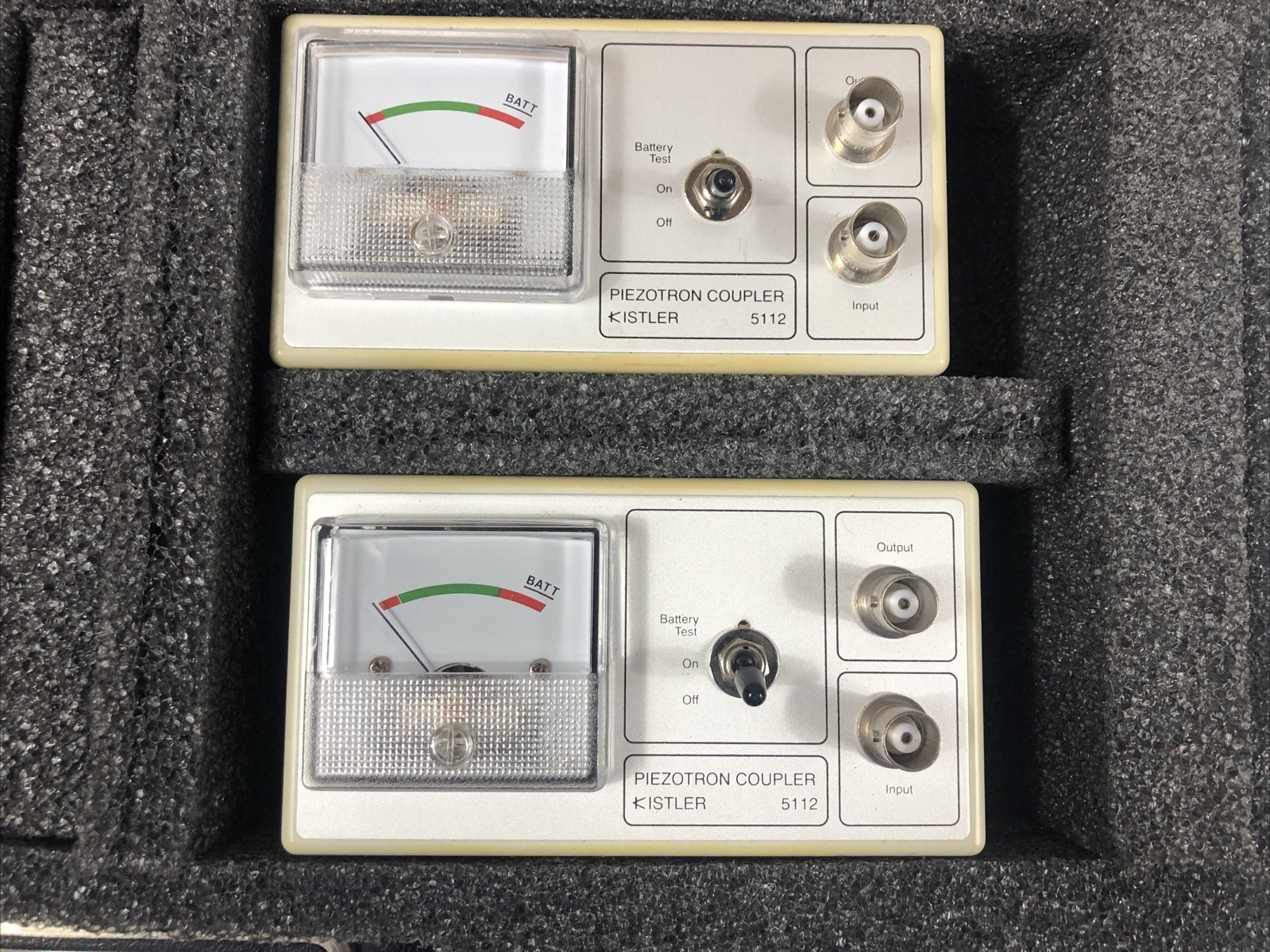 Vintage Kistler Model 9722A5000 Impulse Force Hammer and 5112 Piezotron Couplers
