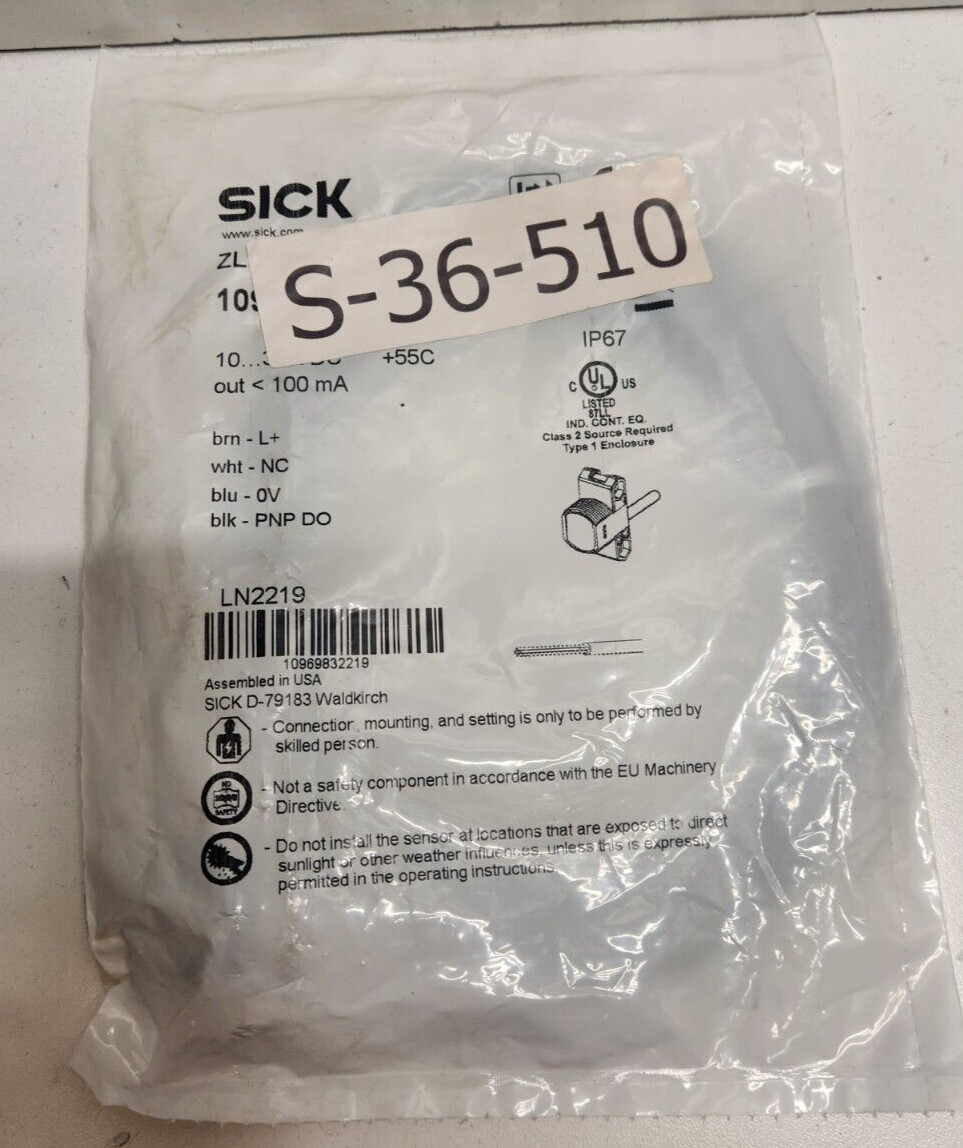 NEW OLD STOCK! SICK 30V PHOTOELECTRIC SENSOR 1096988 ZLD18-AFZ1G8