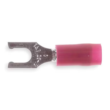 Sta-Kon Ra18-6Fl Fork Terminal, #6 Stud Size, 16 Awg, 600 V, Nylon Insulated,