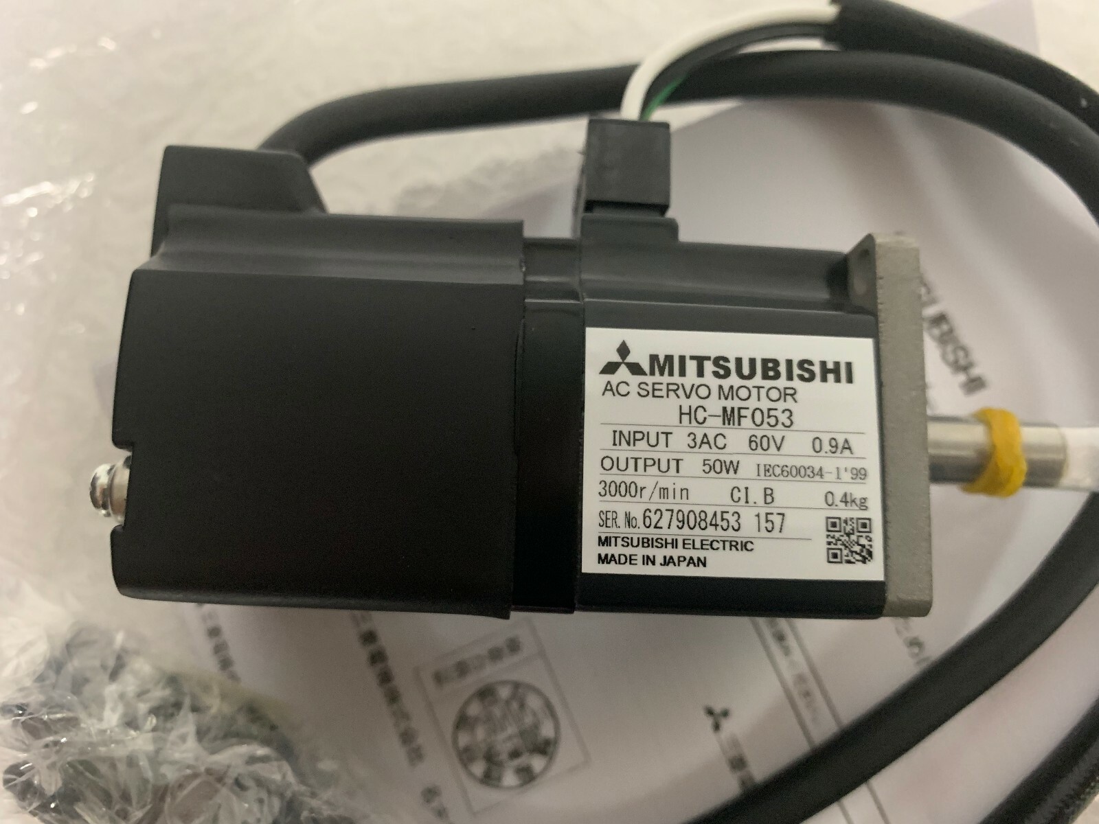 Mitsubishi HC-MF053 AC SERVO MOTOR 50W NEW&ORIGINAL