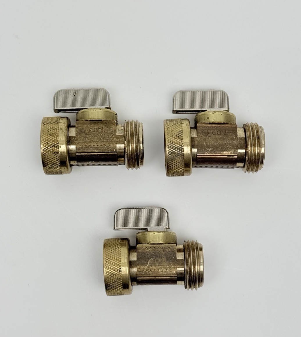 Lot Of 3, Dahl 3/4″ Female x 3/4″ Male Ball Valve, Brass