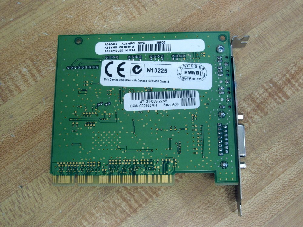 Creative Labs 4001049801 Audio PCI Card CT5803