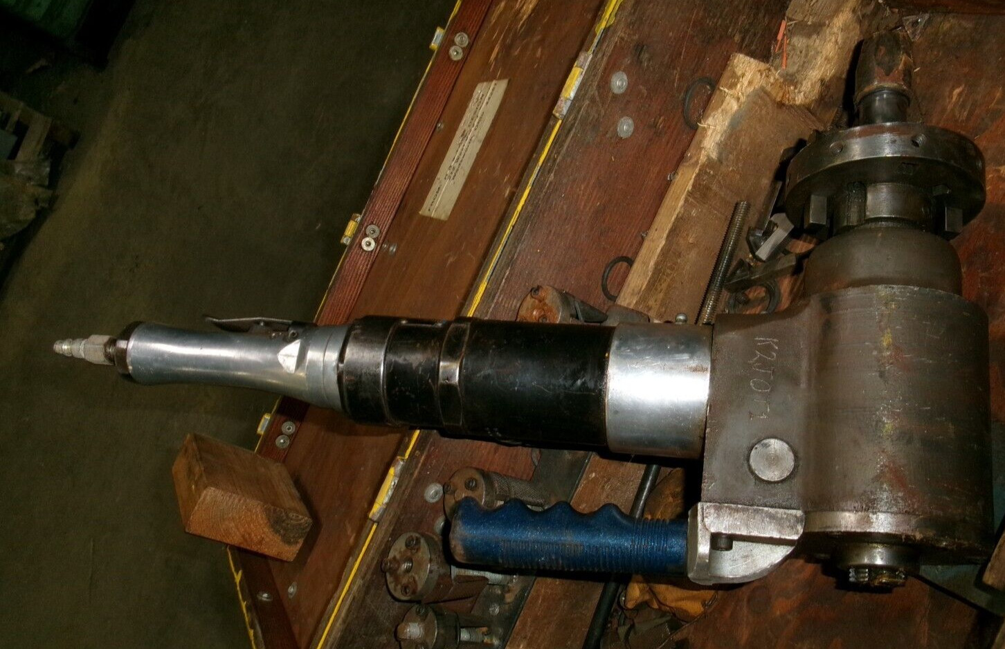 CM TUBE BEVELER H&S ROCKWELL CWL2087 MODEL D 150RPM PNEUMATIC PIPE TOOL (34)