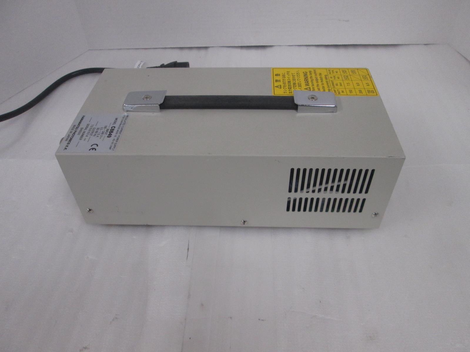 HAMAMATSU PHOTONICS C8849 REGULATED CURRENT POWER SUPPLY FOR MODEL XE HG-LE LAMP
