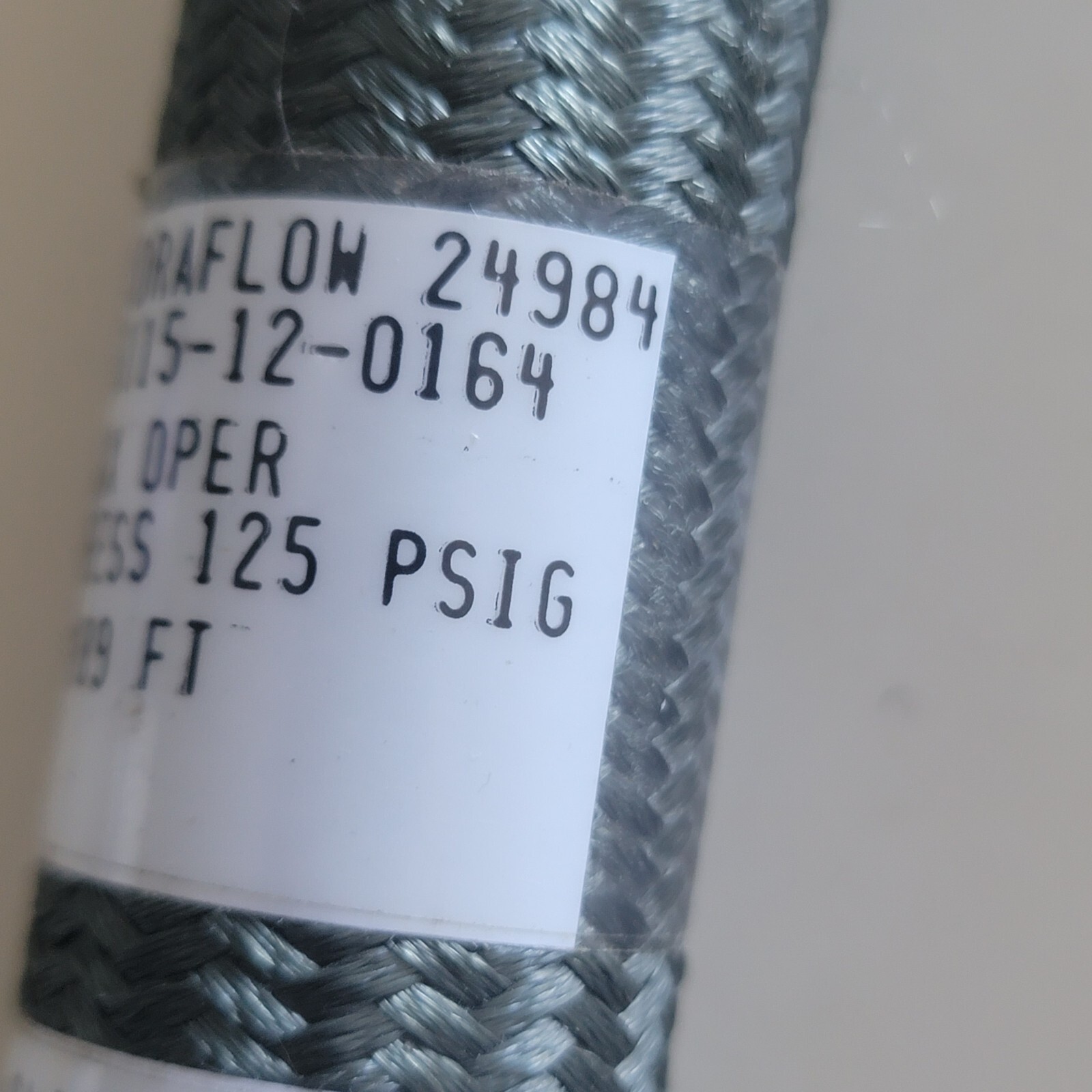 17″ Hydraflow 24984 125 PSI Hose Assembly 45115-12-0164 -Potable Water- 7/89 FT