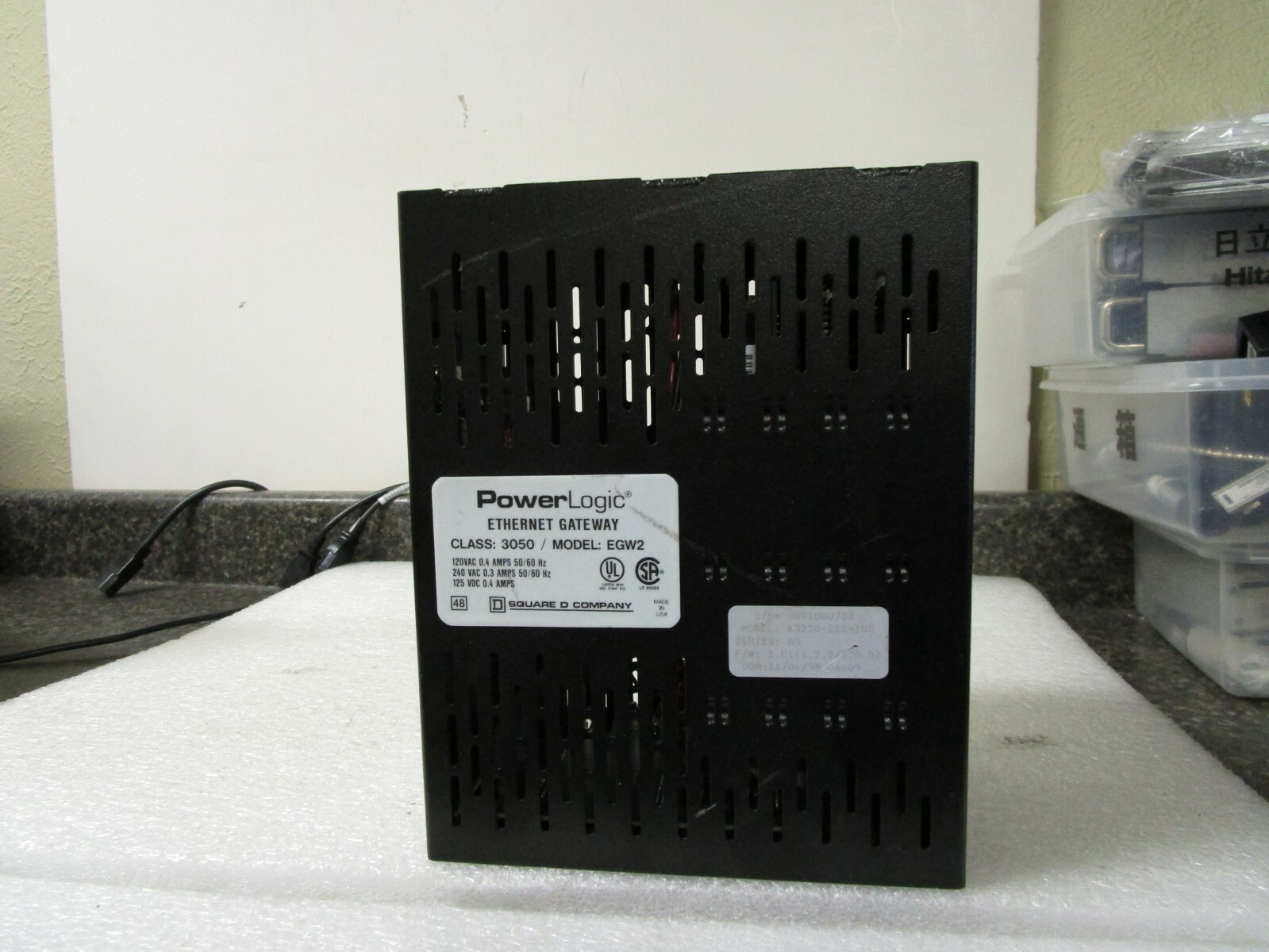 Square D EGW2 Class 3050 PowerLogic Ethernet Gateway 63230-210-100 – Tested!