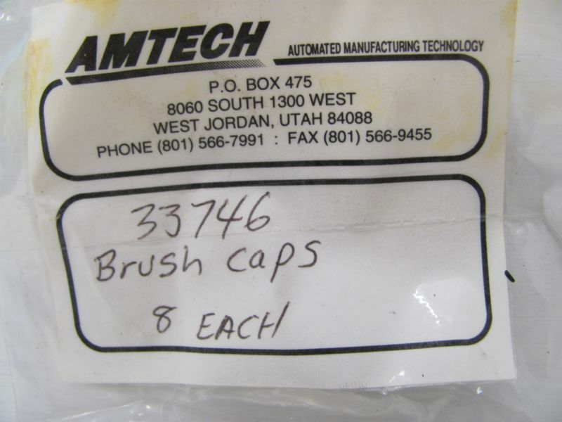 LOT OF 8 AMTECH BRUSH CAPS 33746 NEW!!
