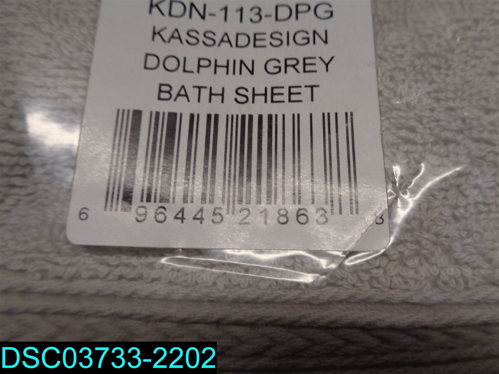 Kassadesign Brights Collection Wash Towel, Dolphin Grey 696445218638 KDN-113-DPG