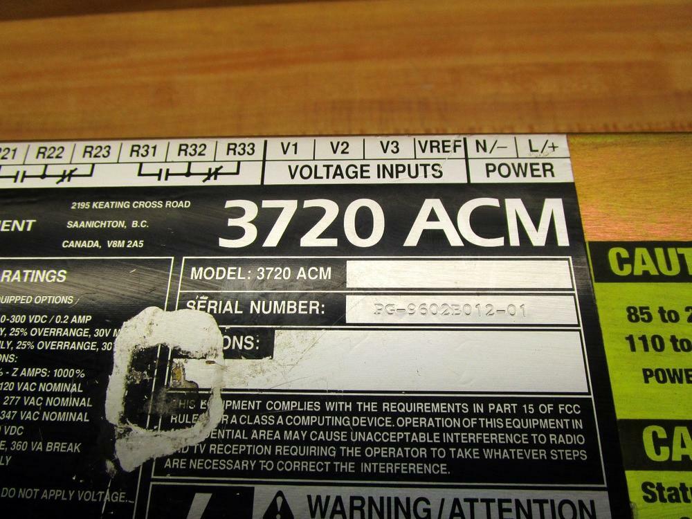 Power Measurement 3720 ACM Electronic Power Meter 3720ACM (Pack of 3)