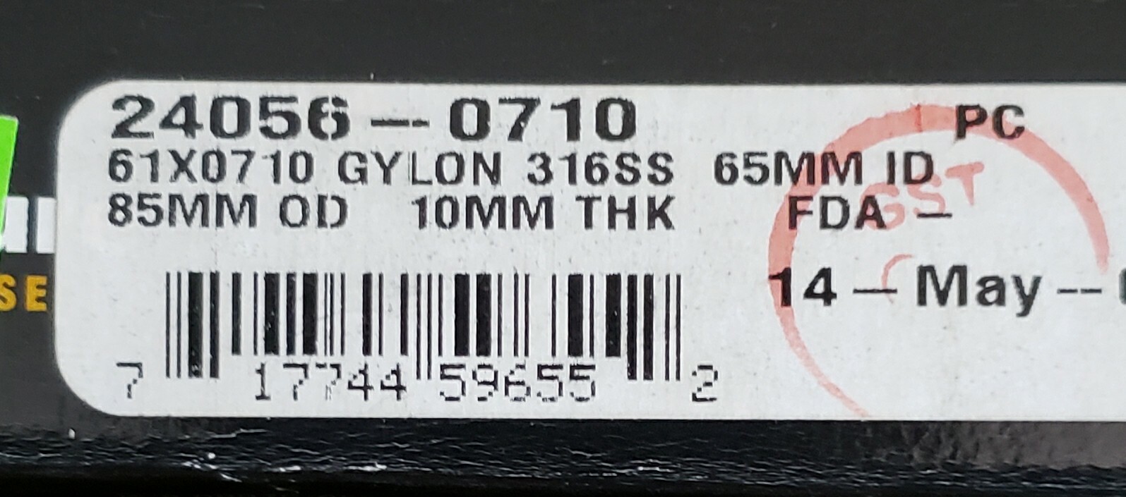 24056-0710 61 X 0710 GARLOCK KLOZURE