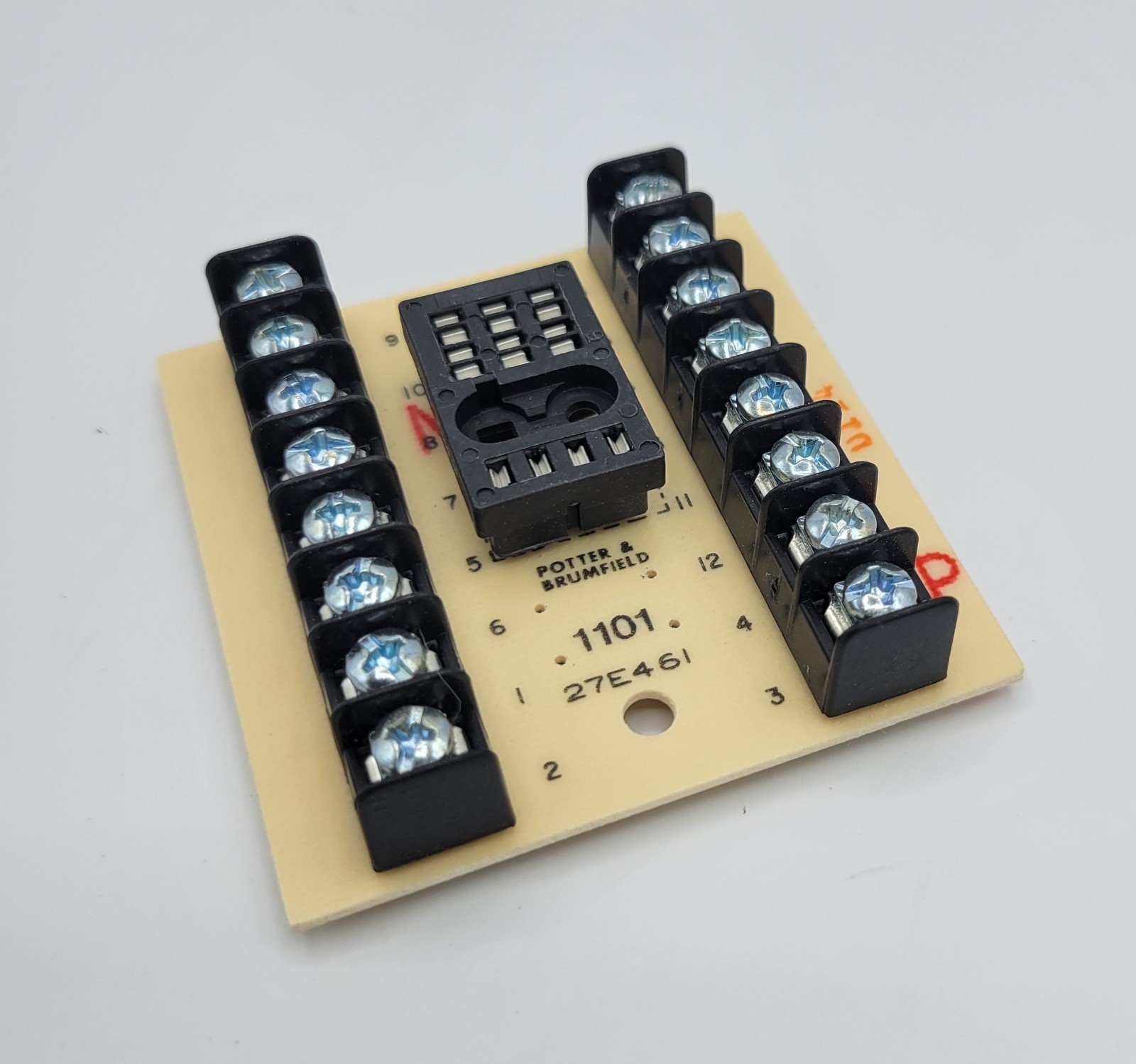 LOT of 3 – Potter & Brumfield 1101 27E461 Relay Interface PCB/Socket